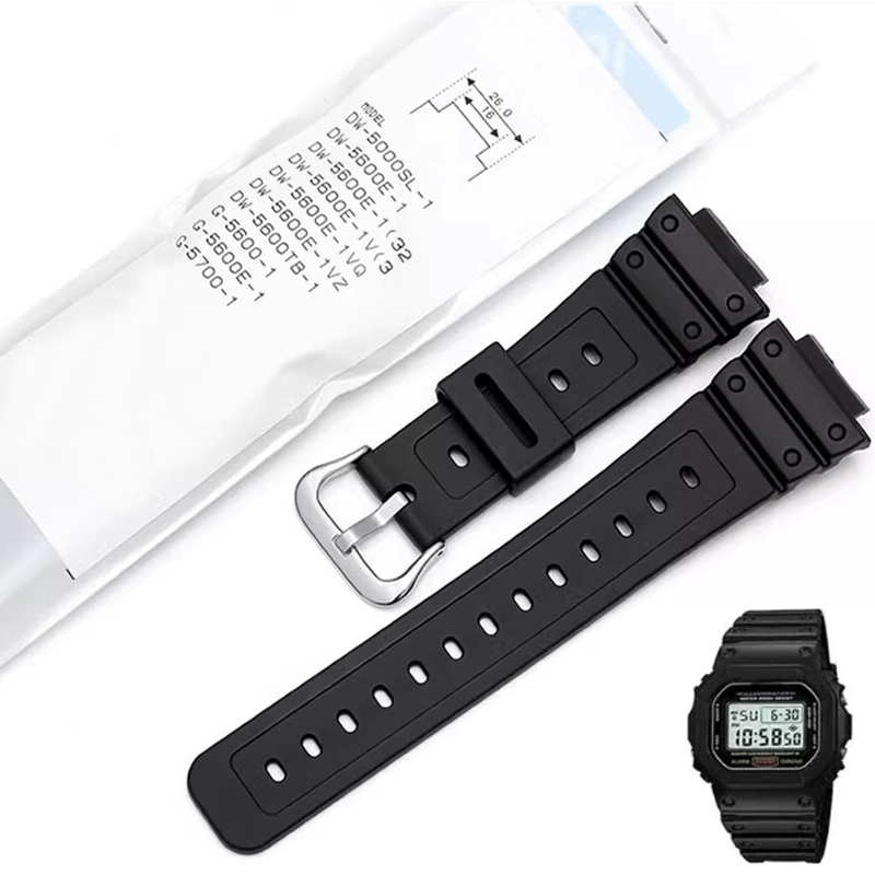 Casio Watches Smartwatch - Pulseira de silicone pequena e quadrada