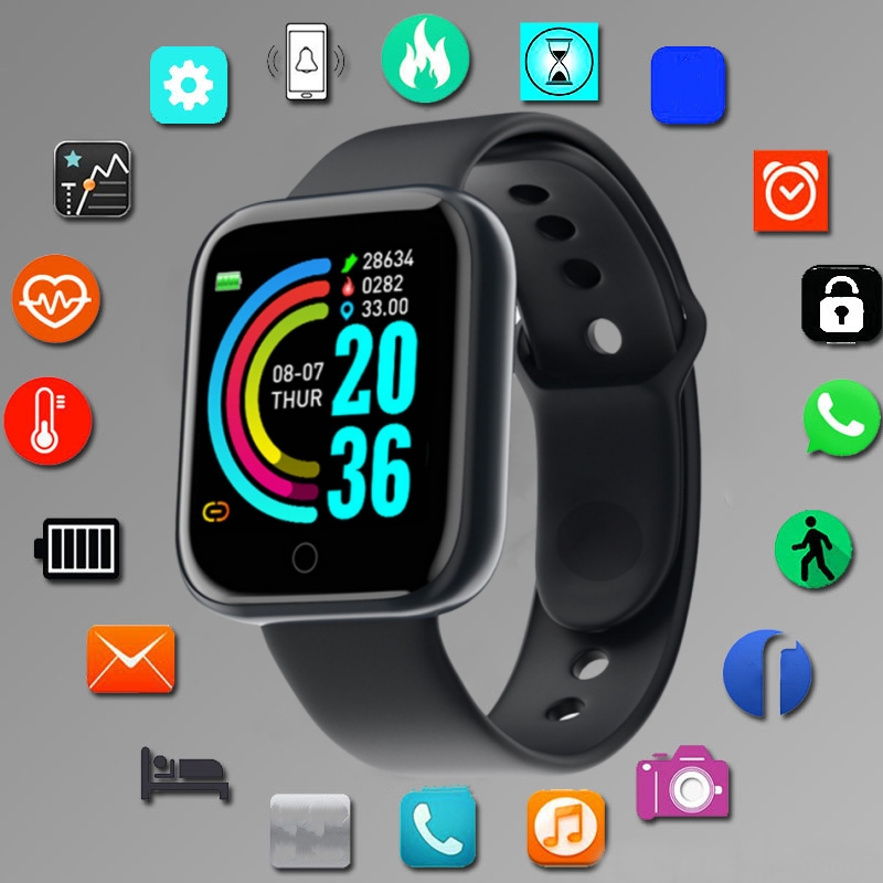 Smartwatch Square Watches For Men - Relógio inteligente para homens mulheres modo
