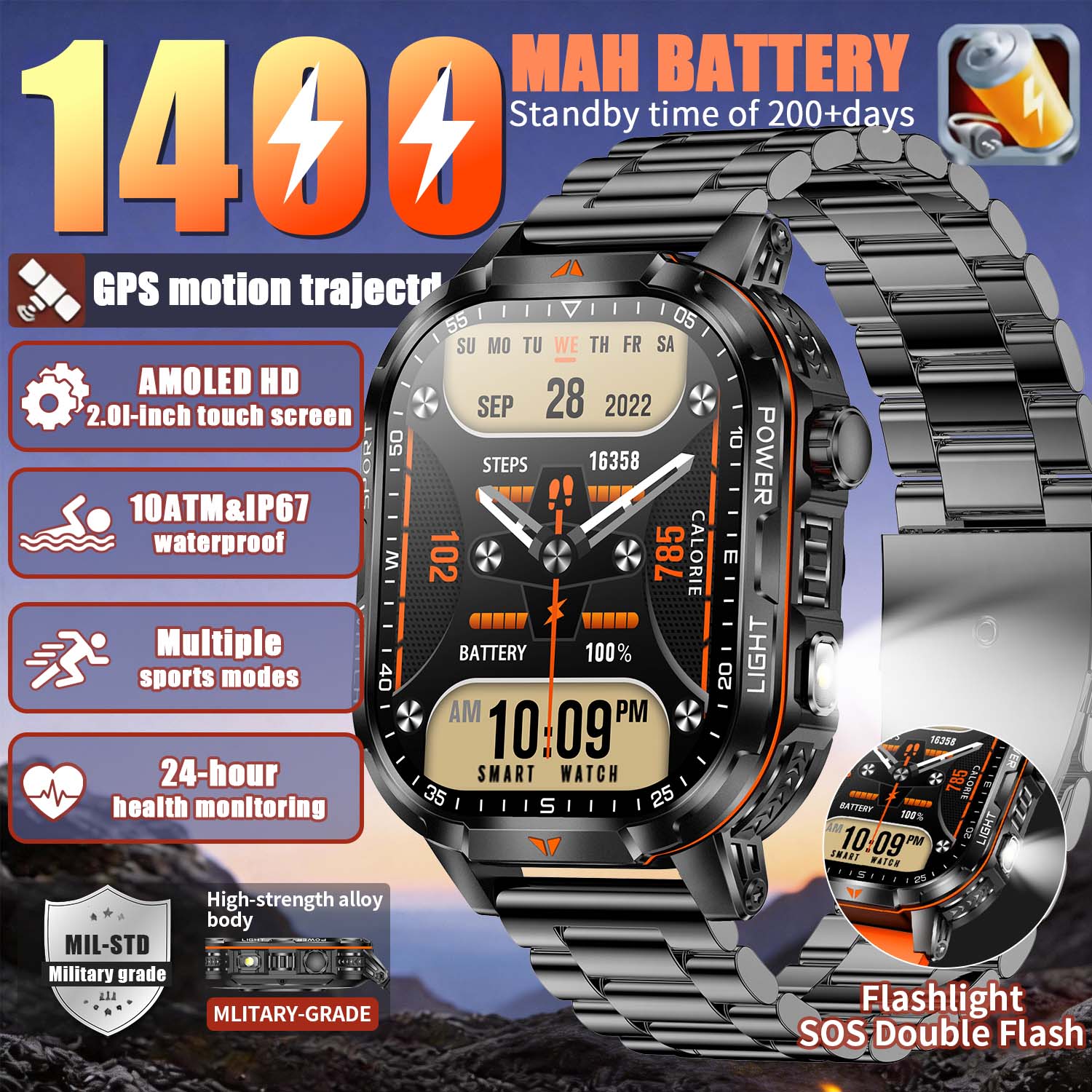 French Connection Watches Smartwatch App - Novo Smartwatch Militar 2026 com Bateria