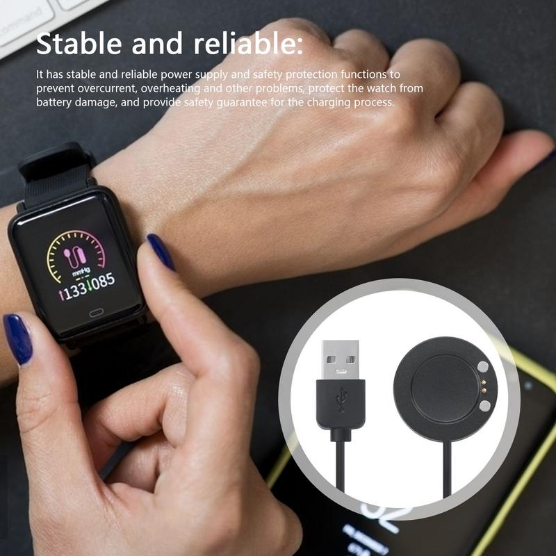 Watch X7 - Smartwatch doca carregador suporte adaptador cabo