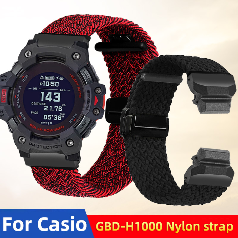 Casio Watches Smartwatch - Pulseira de nylon elástica GBD H1000