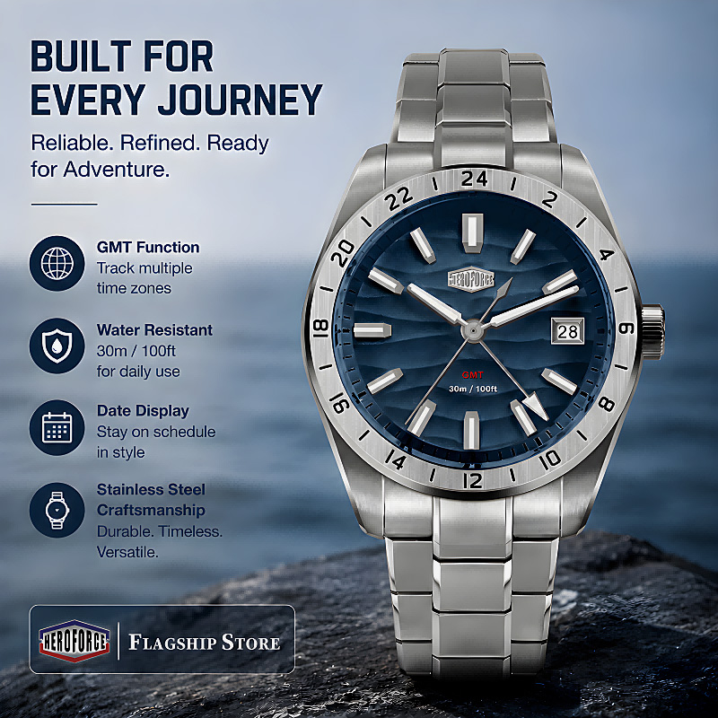 Smartwatch Luxury Watches For Men - Relógio de Quartzo Luminoso à Prova