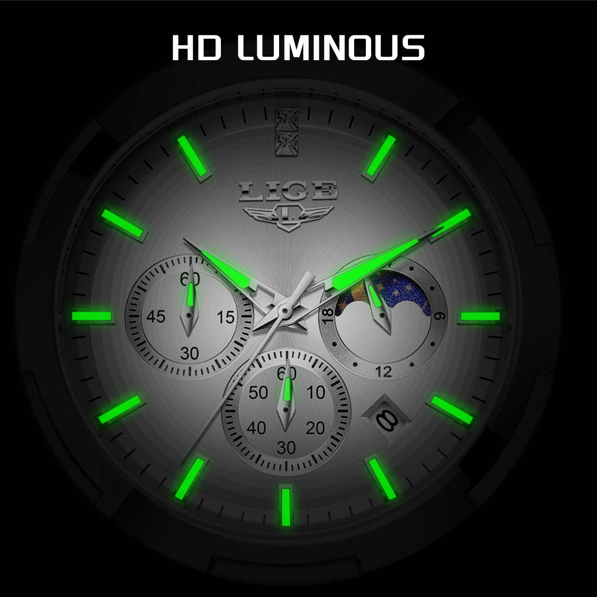 Relógio de Luxo LIGE para Mulh - Smartwatch Watches For Women Brands avaliação e preço