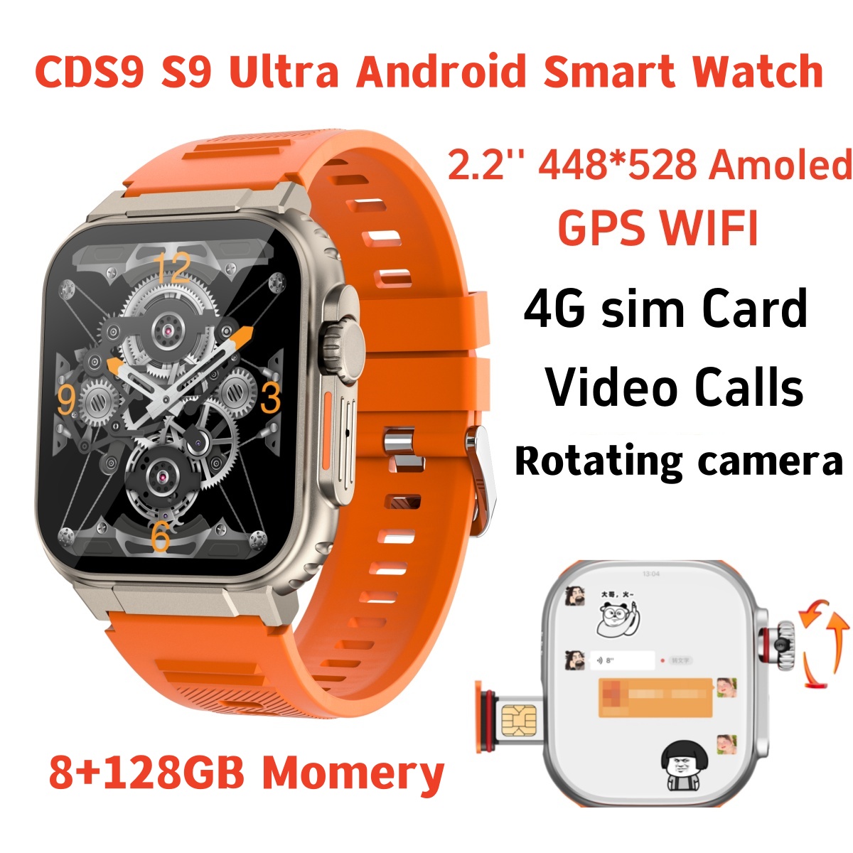 Relógio Inteligente Original S - Smartwatch Square Watches For Men avaliação e preço
