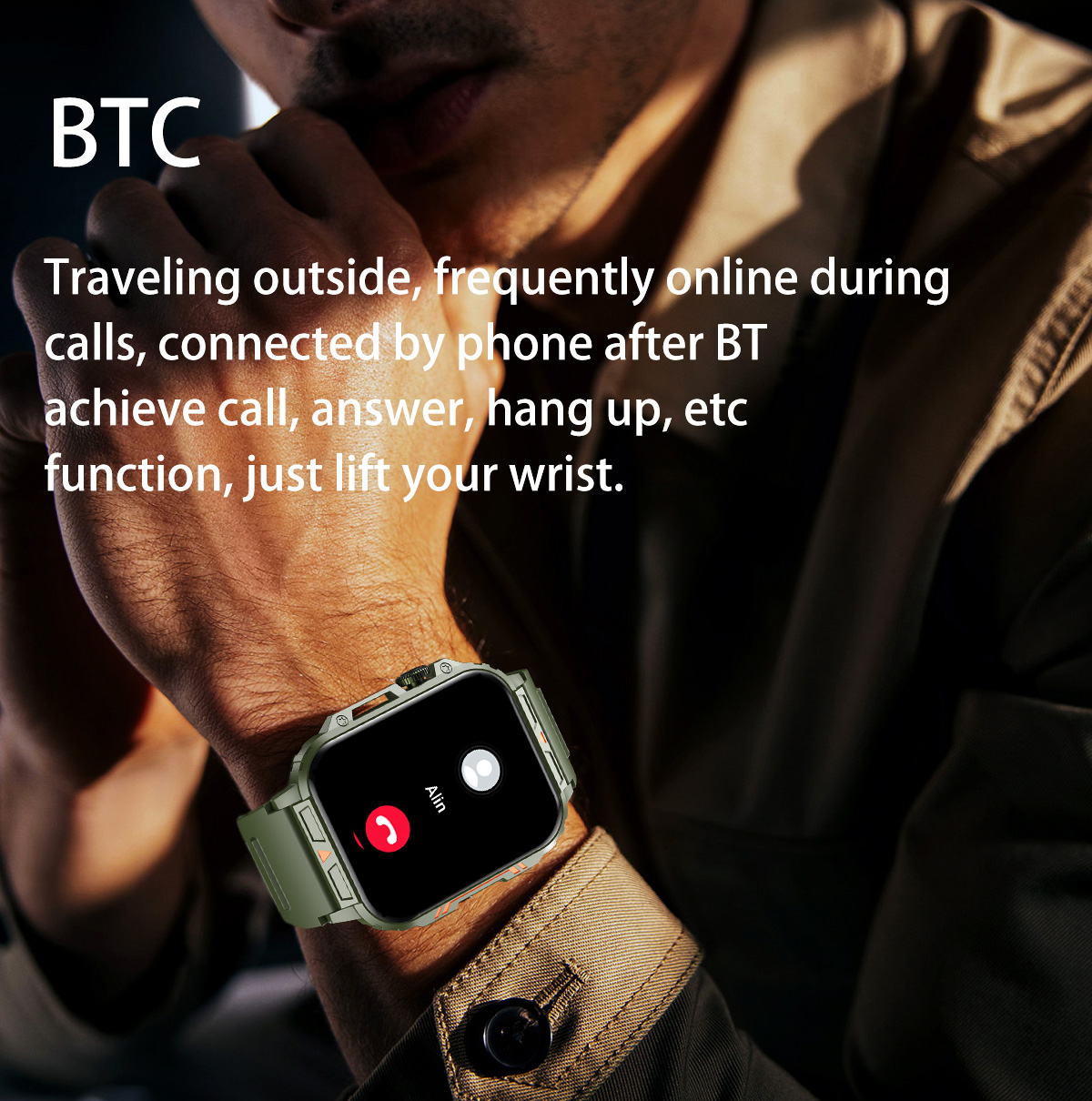 Relógio inteligente militar ao - Smartwatch Square Watches For Men avaliação e preço