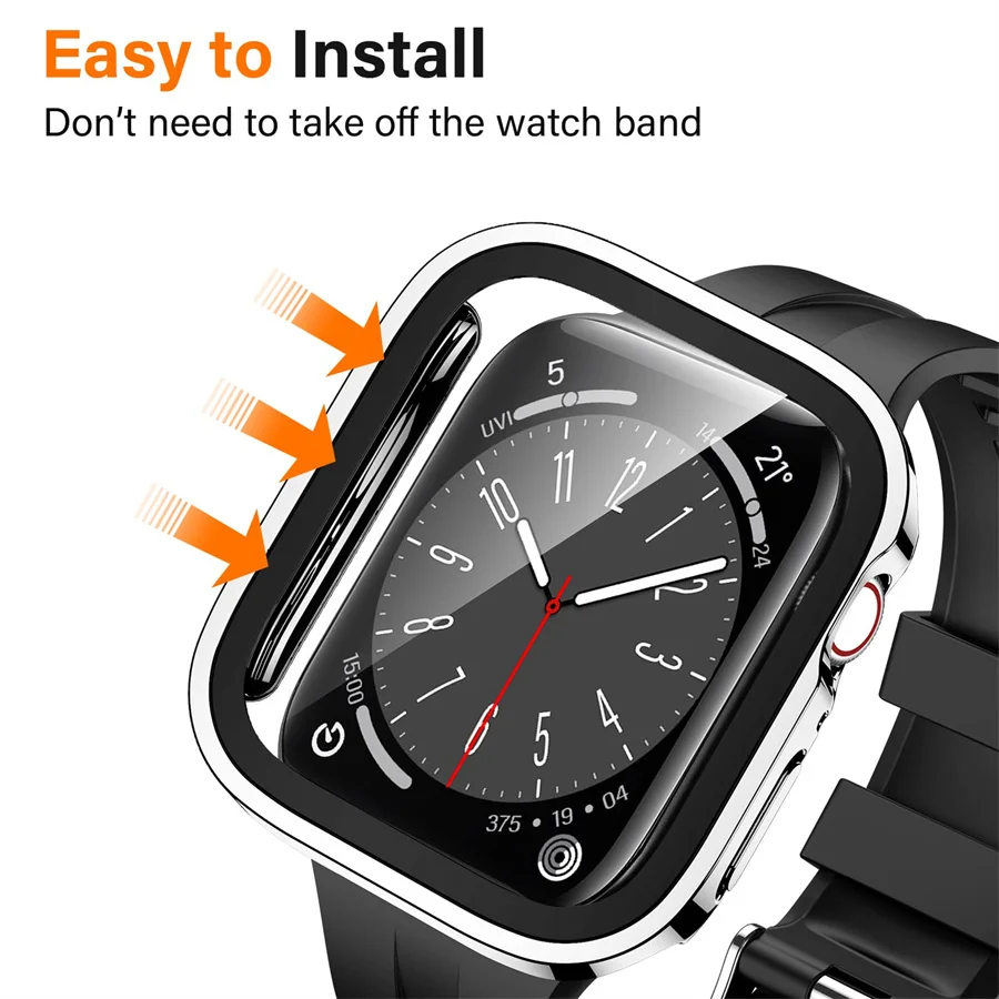 Vidro + capa para apple watch  - Smartwatch Watches For Women avaliação e preço