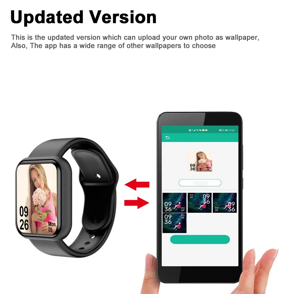 Relógio inteligente para homen - Smartwatch Square Watches For Men avaliação e preço