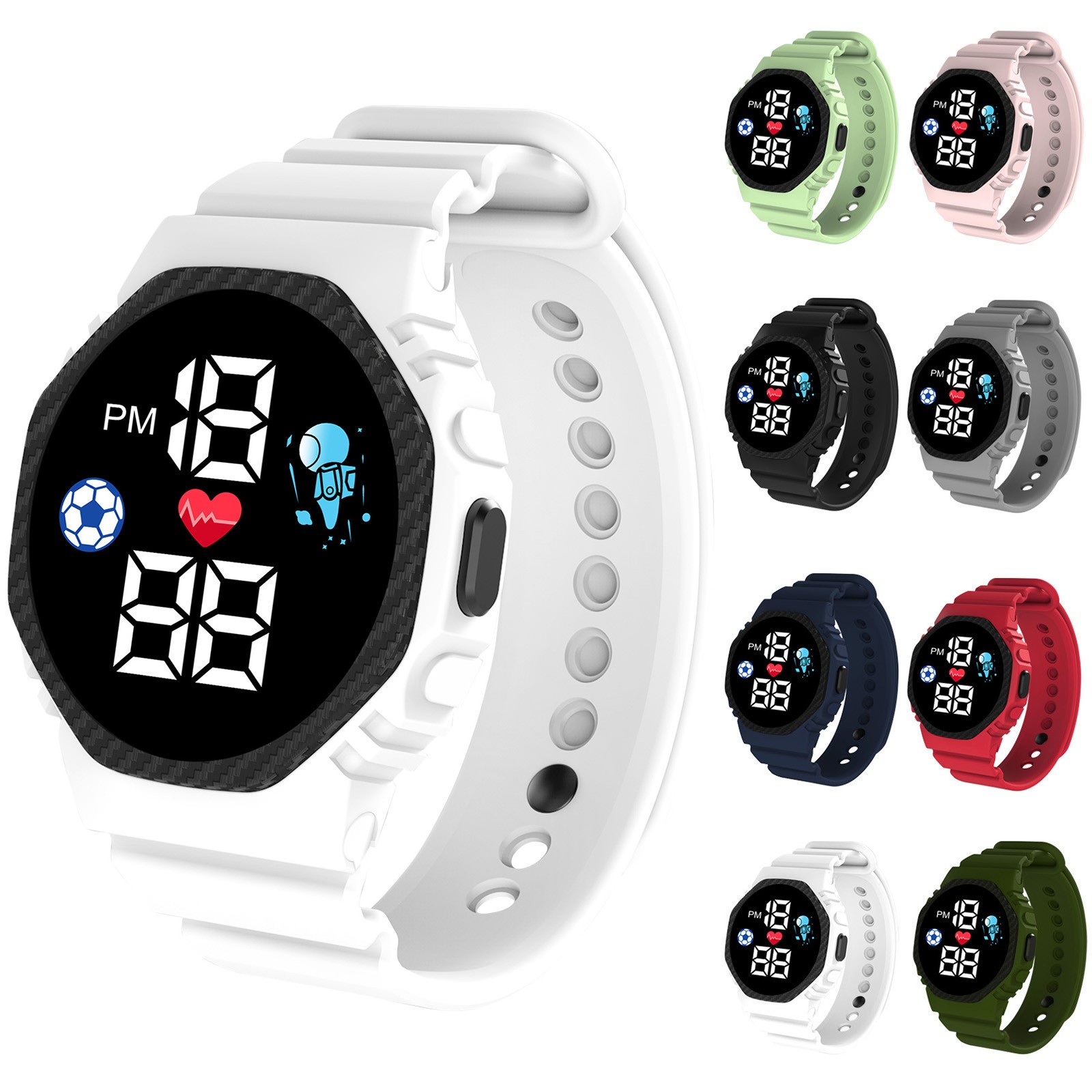 Relógio inteligente multicolor - Smartwatch Digital Watches For Boys avaliação e preço