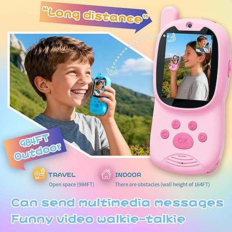 Walkie Talkies Fofos 2 em 1 Re - Smartwatch Watches Gift For Girls avaliação e preço