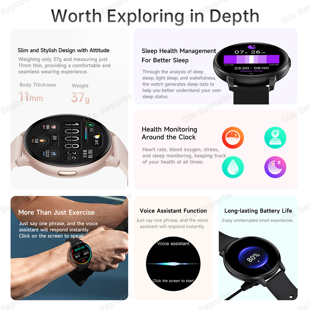 Novo esportes relógio intelige - Smartwatch New Watches For Women avaliação e preço