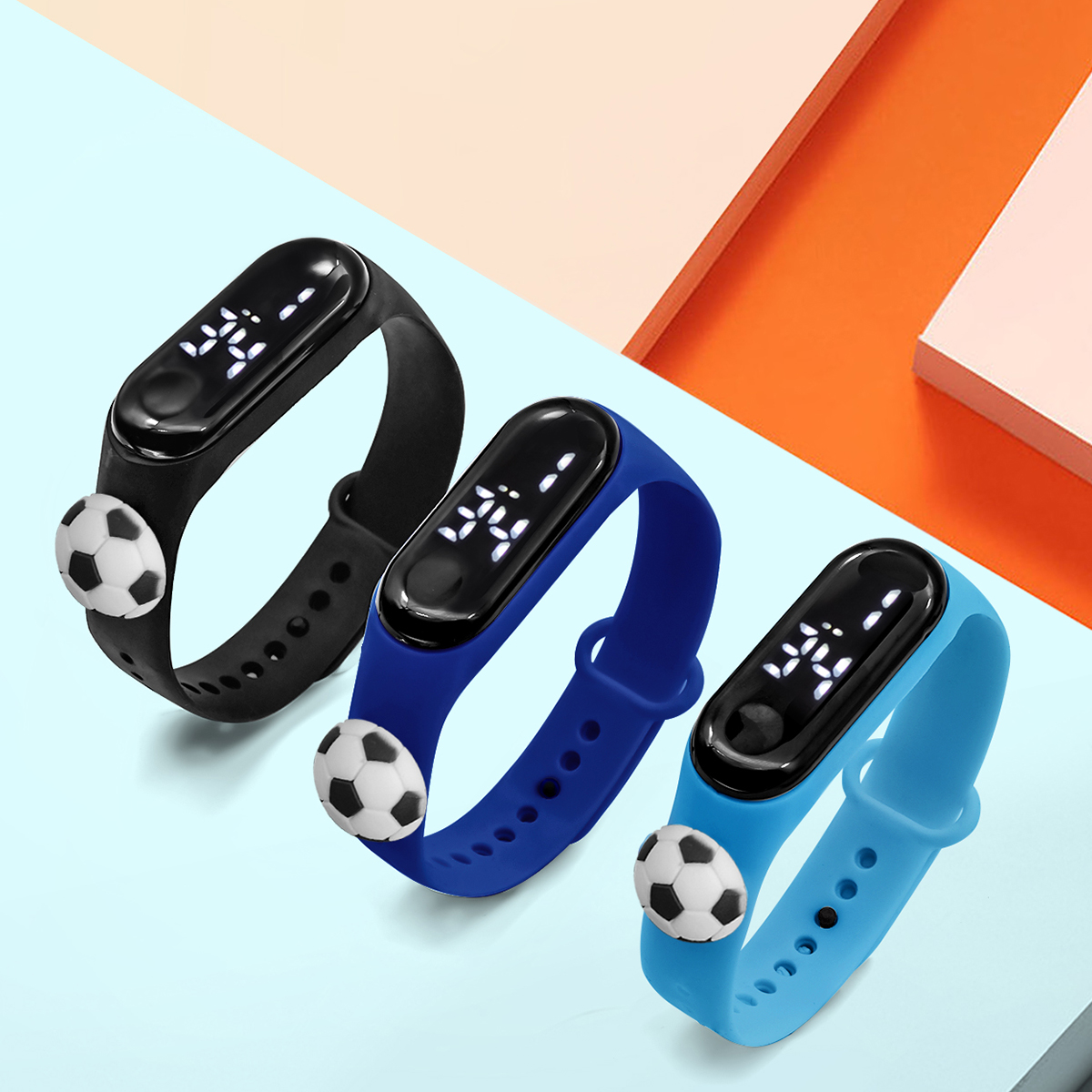 Venda quente 3 pçs estudante s - Smartwatch Digital Watches For Boys avaliação e preço