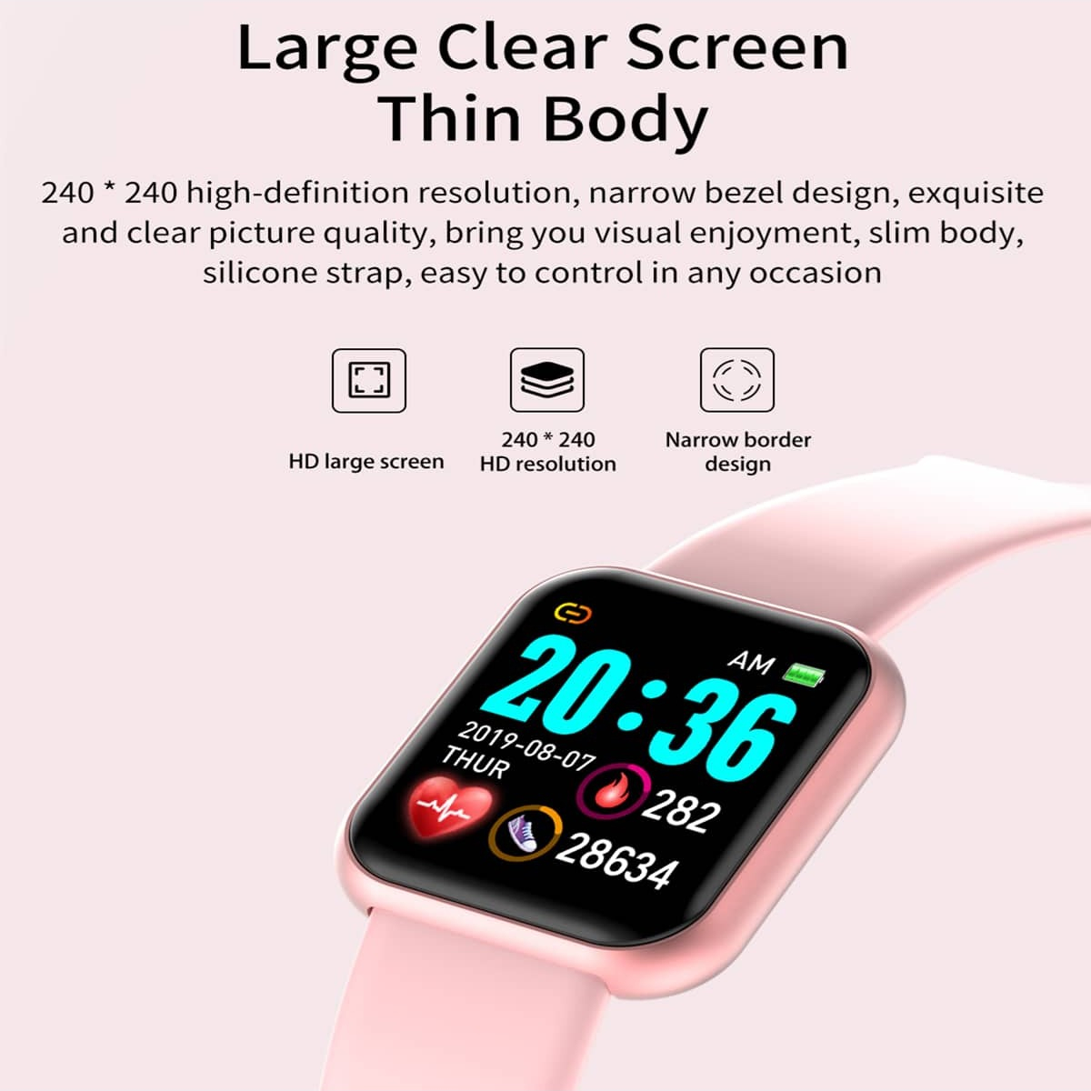 Relógio inteligente para homen - Smartwatch Square Watches For Men avaliação e preço