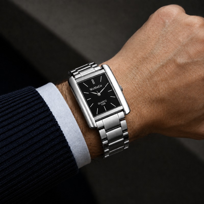 Relógio de Pulso Masculino de  - Smartwatch Square Watches For Men avaliação e preço