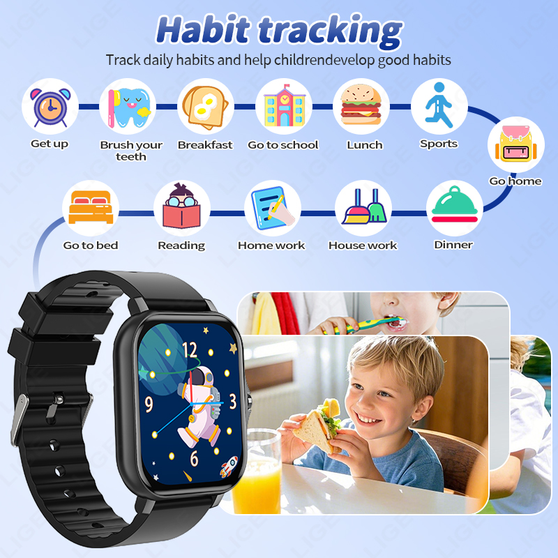 Lige 2025 audiolivro crianças  - Smartwatch Digital Watches For Boys avaliação e preço