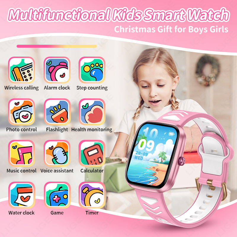 LIGE Novo Relógio Inteligente  - Smartwatch Digital Watches For Boys avaliação e preço
