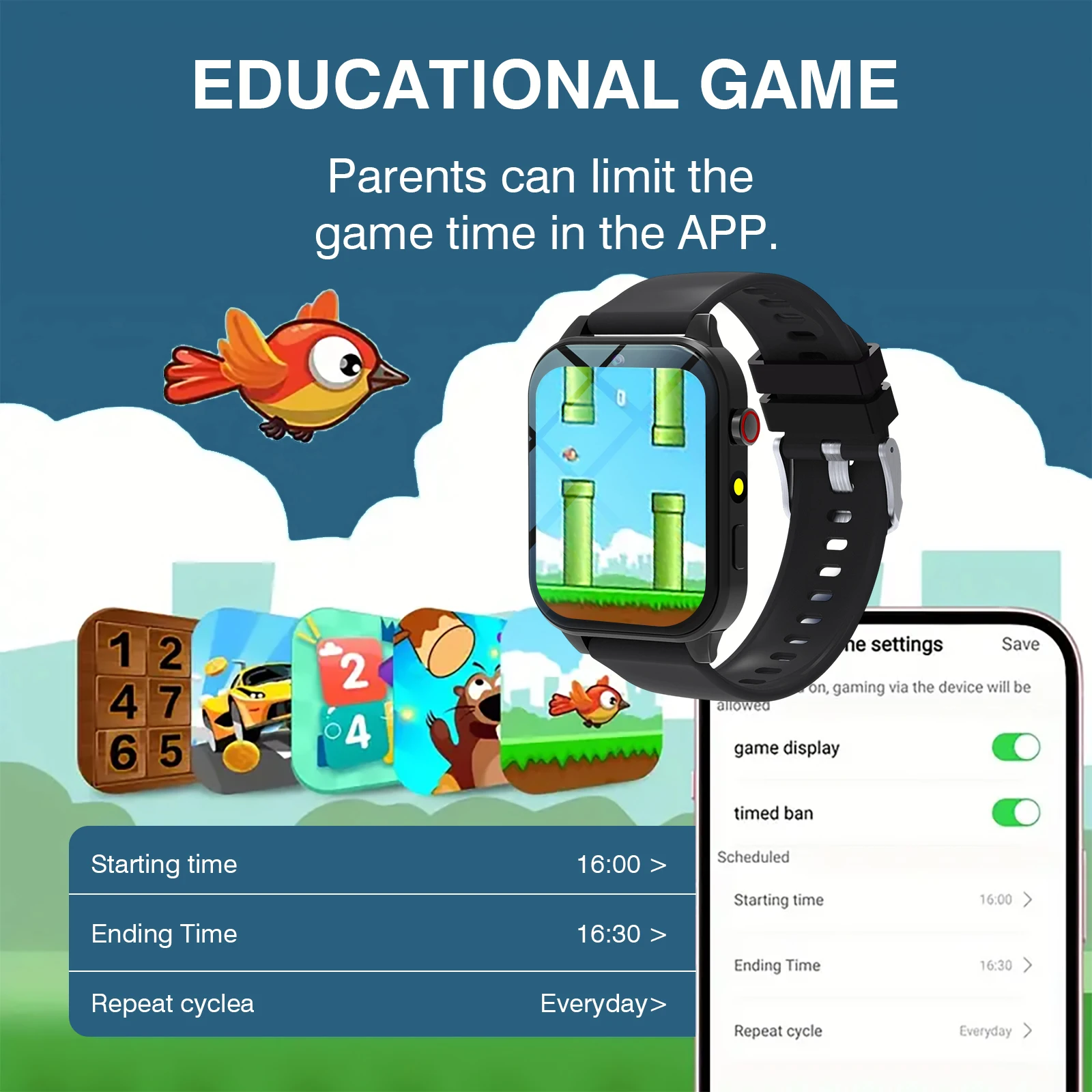 Relógio inteligente infantil c - Smartwatch Watches Gift For Girls avaliação e preço