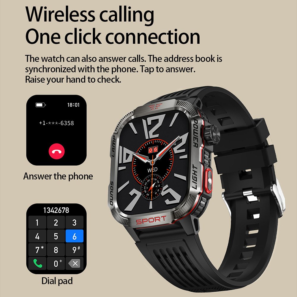 Esporte ao ar livre relógios d - Smartwatch Square Watches For Men avaliação e preço