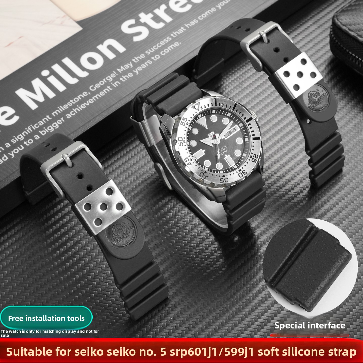 22mm pulseira de relógio de si - Seiko Watch 5 Sports avaliação e preço