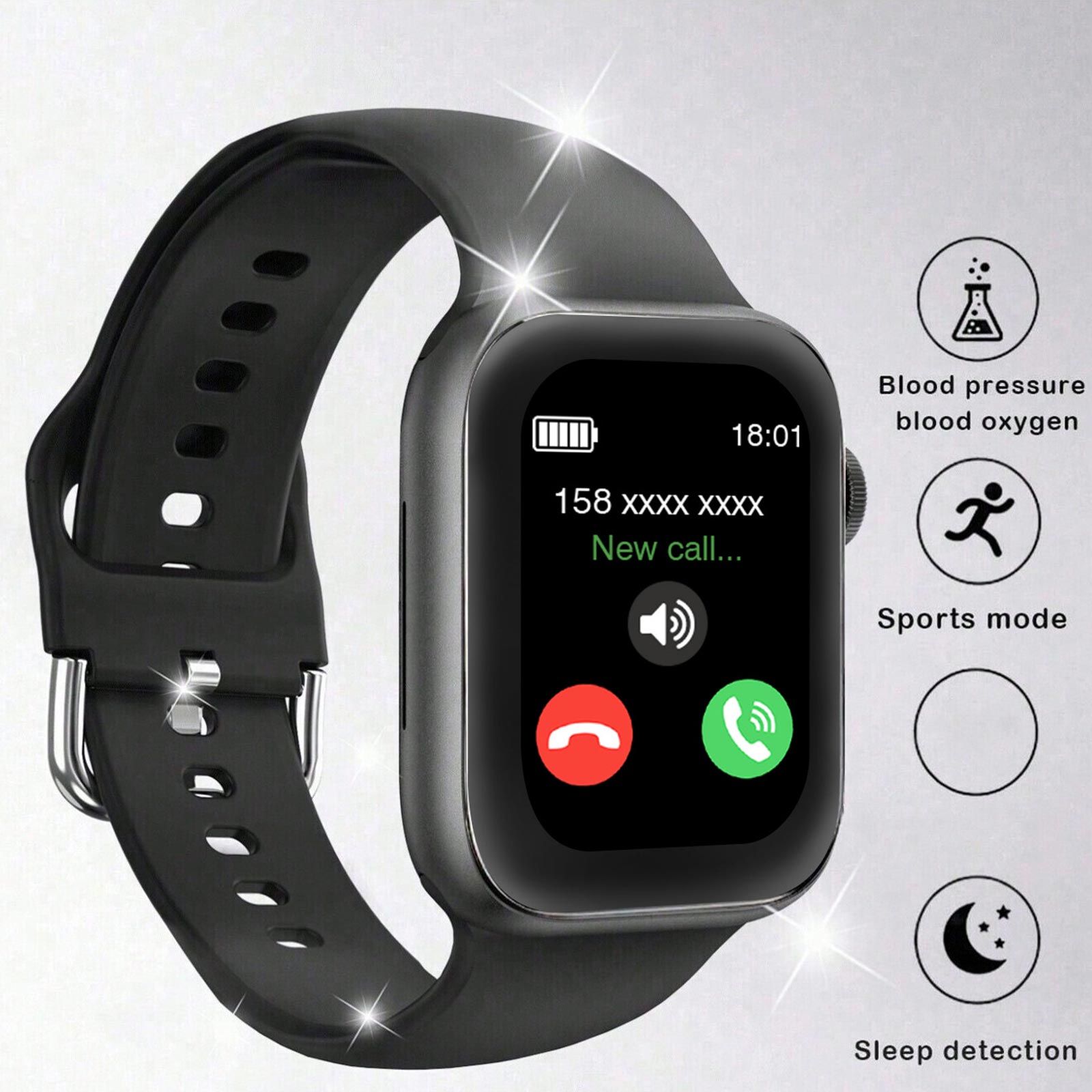 Relógio inteligente, chamada/d - Smartwatch Iphone Watch For Men avaliação e preço