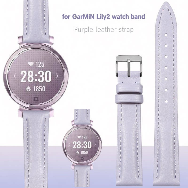 Pulseira de couro genuíno para - Smartwatch Purple Watches For Women avaliação e preço