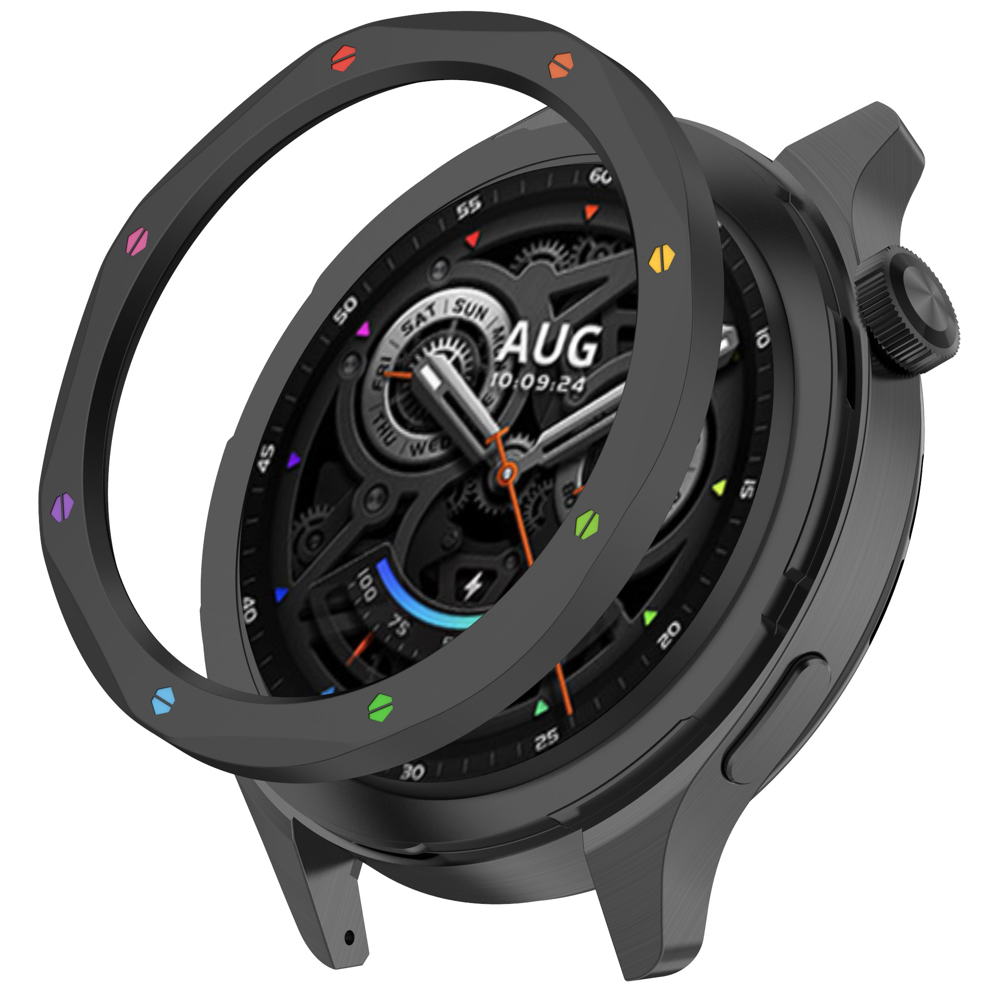Moldura de metal anel caso par - Watch Esim avaliação e preço