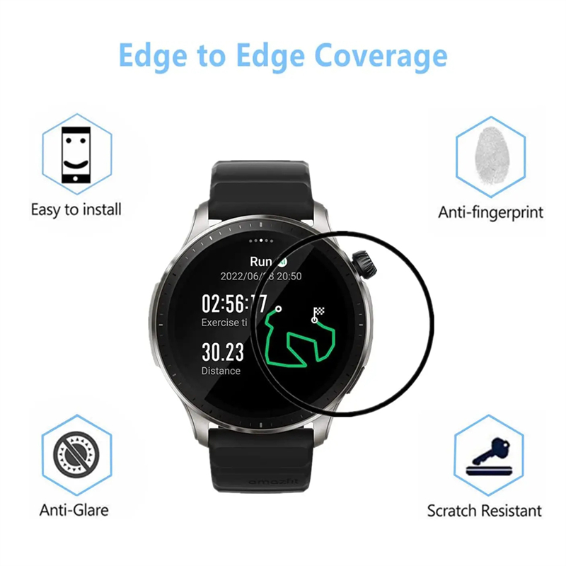 HD Curvo Anti-Scratch Filme pa - Smartwatch Watches Amazfit avaliação e preço