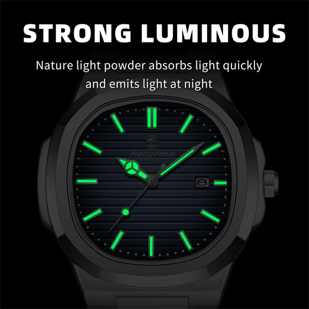 Relógio Masculino de Luxo PAAZ - Smartwatch Square Watches For Men avaliação e preço