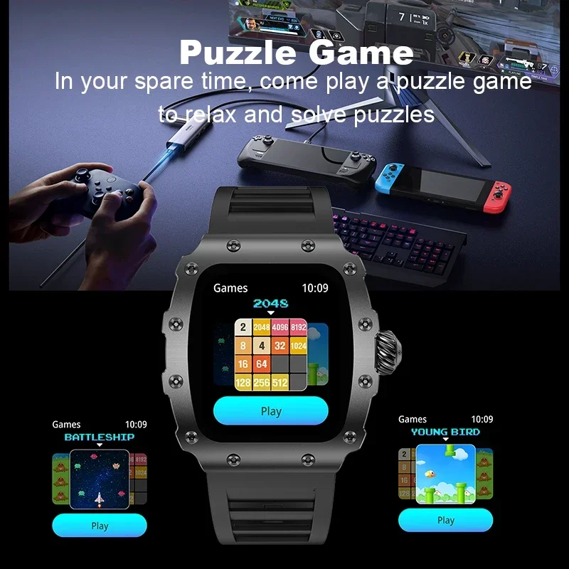 Nova tendência relógio intelig - Smartwatch Square Watches For Men avaliação e preço