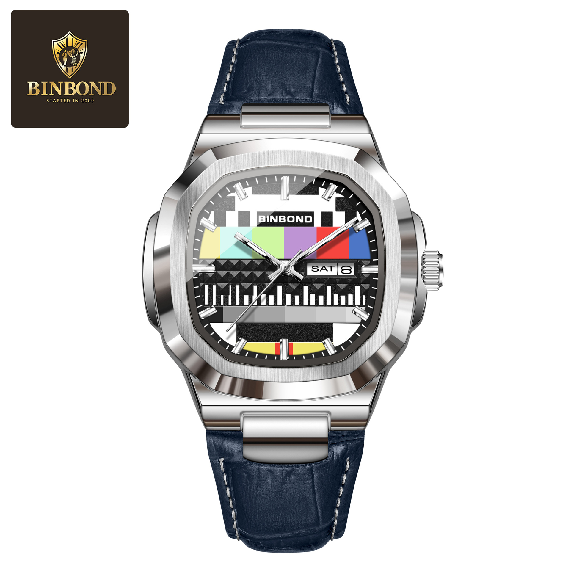 Relógio Quadrado Genuíno BINBO - Smartwatch Square Watches For Men avaliação e preço